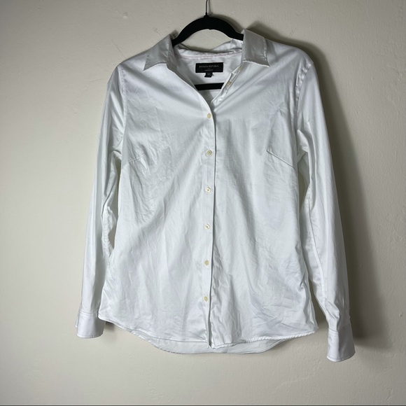 Banana Republic Tailored Non-Iron White Shirt - Picture 3 of 9